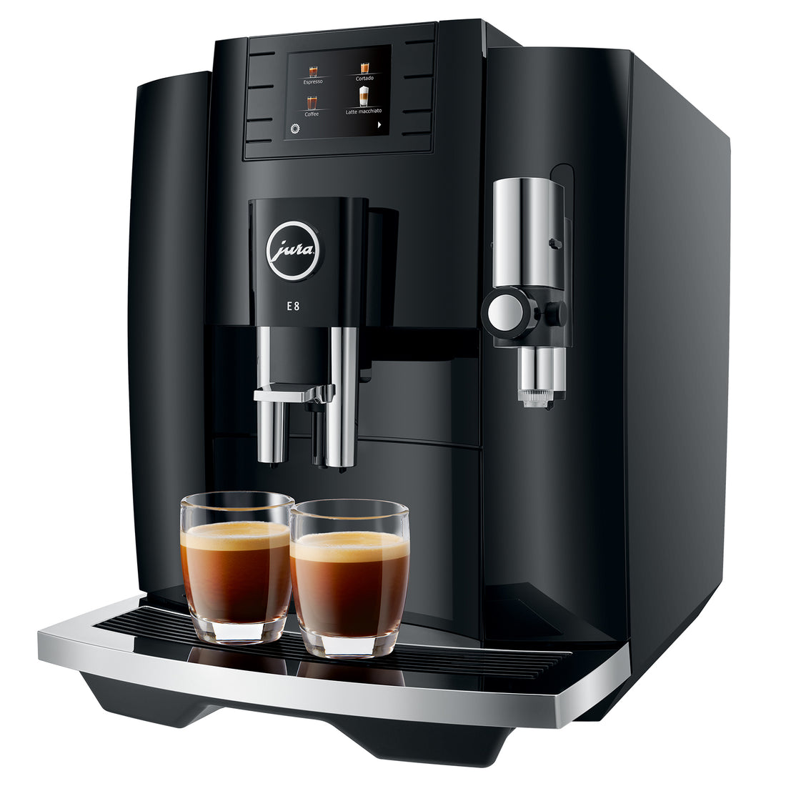 Jura E8 Piano Black Automatic Espresso Machine - Cupper's Coffee & Tea