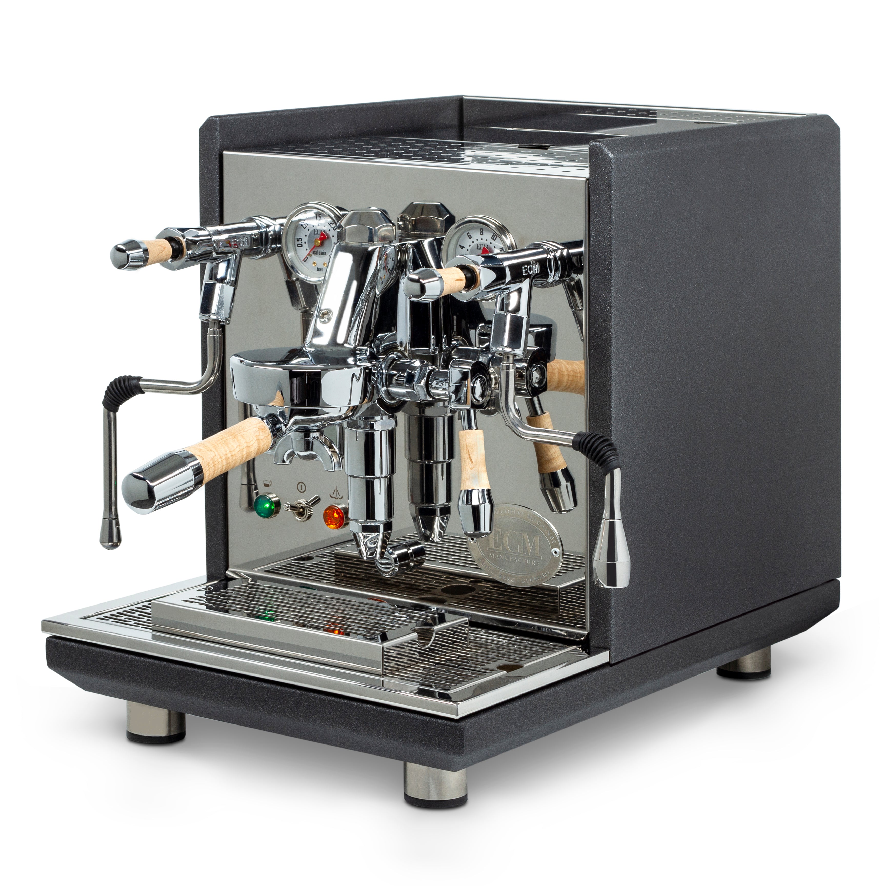 ECM Synchronika Espresso Machine - Anthracite with Tiger Maple Accents - Default Title