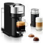 Nespresso Vertuo Next Deluxe Espresso Machine by DeLonghi with Aeroccino - Chrome