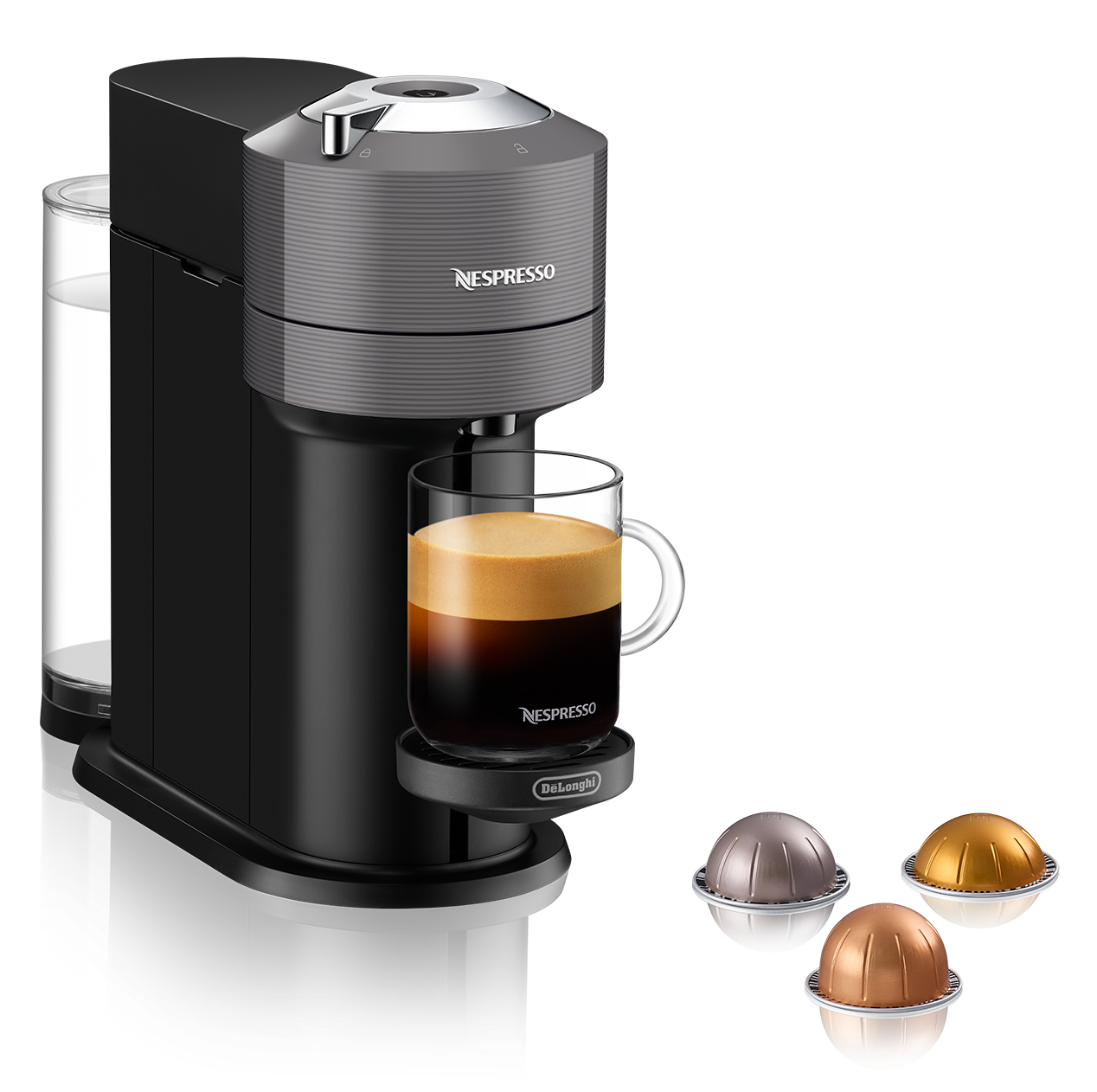 Nespresso Vertuo Next Espresso Machine by DeLonghi - Grey – Whole