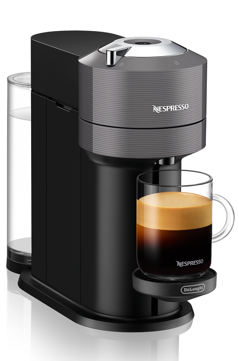 Nespresso Vertuo Next Espresso Machine by DeLonghi with Aeroccino - Grey