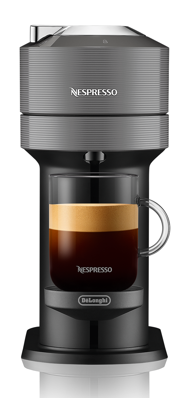 Nespresso Vertuo Next Espresso Machine by DeLonghi with Aeroccino - Grey