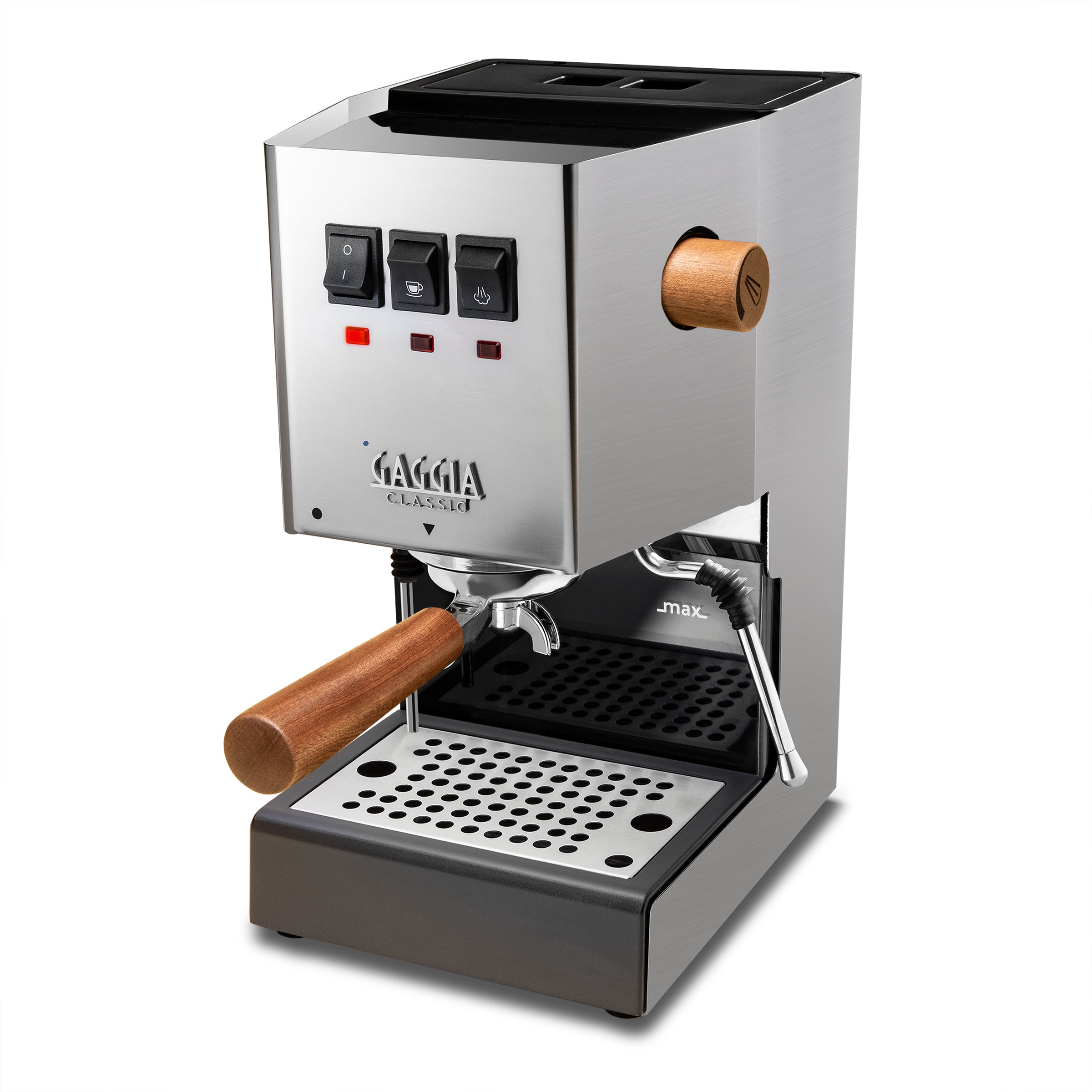 Gaggia Classic Pro in Stainless Steel - Sapele