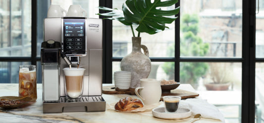 De'Longhi Dinamica Plus Connected Fully Automatic Espresso Machine with  Built-in Grinder Titanium ECAM37095TI - Best Buy