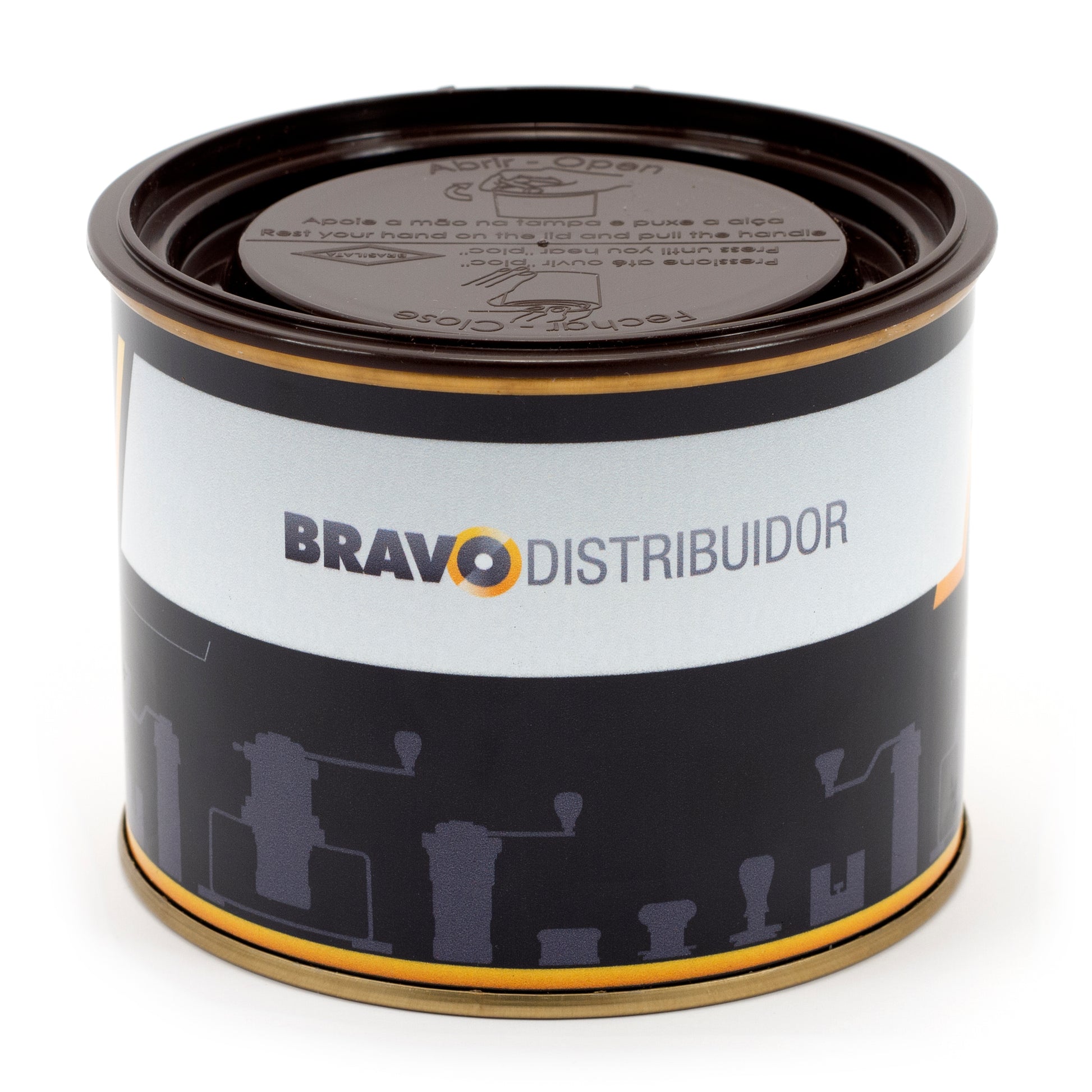 Bravo Distribuidor canister packaging.