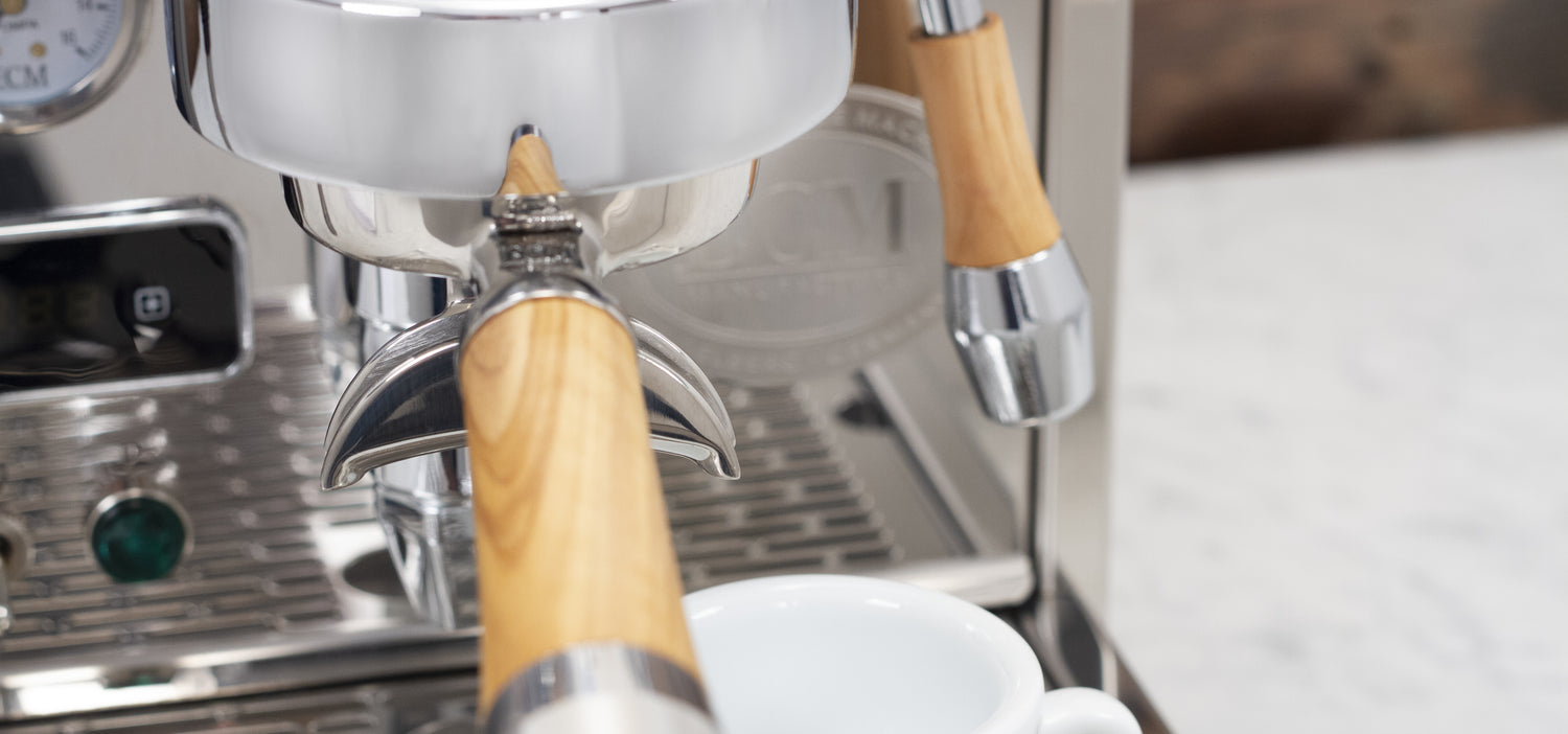 ECM Classika PID Espresso Machine Olive Wood Henriks Coffee Machine