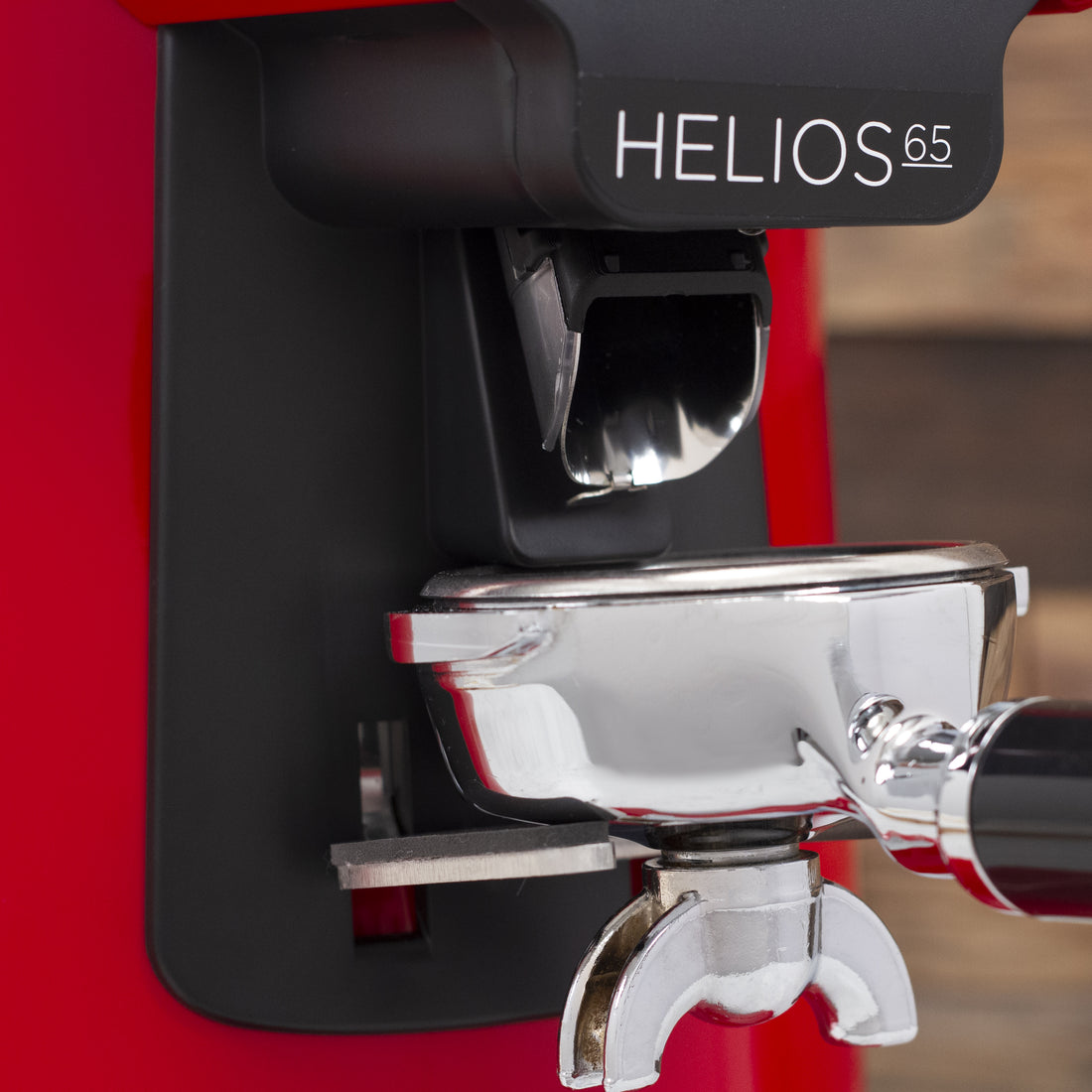Eureka Helios 65 Coffee Grinder in Ferrari Red