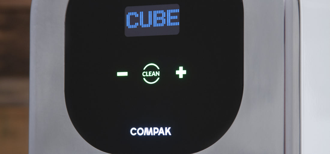 Compak Cube Automatic Tamper 58mm- Glossy White