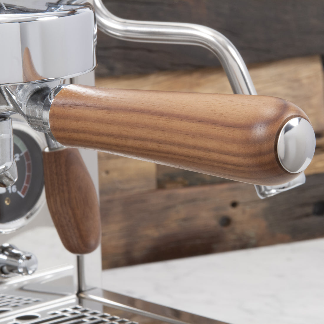 Quick Mill Arnos Espresso Machine With Flow Control - Walnut Accents