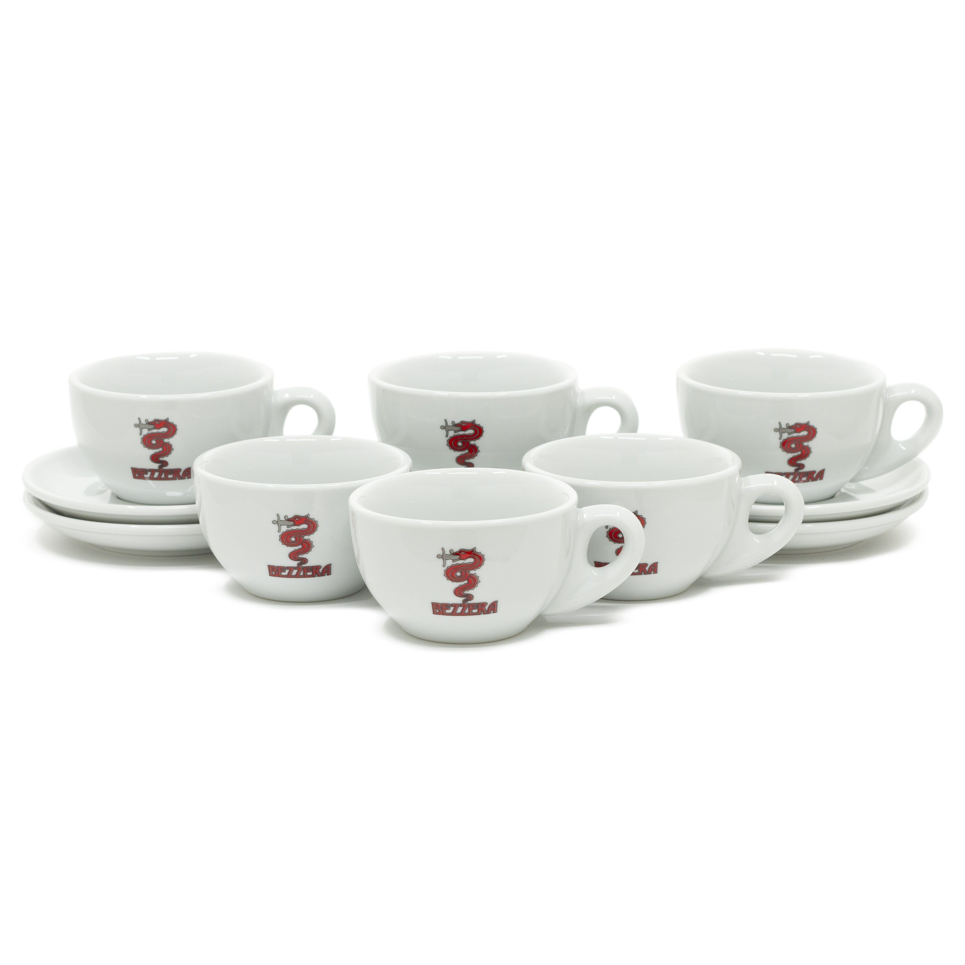 Bezzera Large Cappuccino Cup and Saucer Set – Whole Latte Love