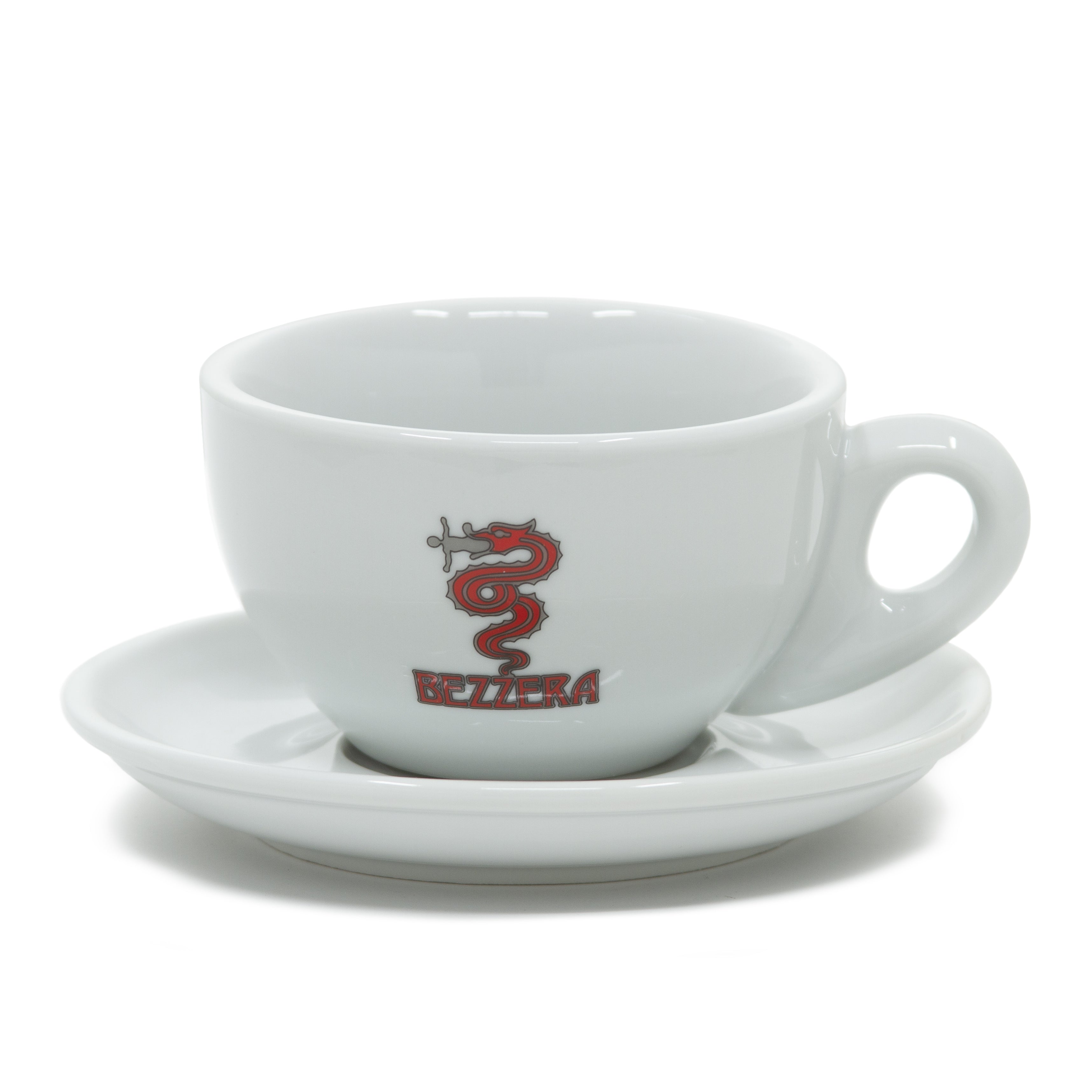 Bezzera Large Cappuccino Cup and Saucer Set – Whole Latte Love