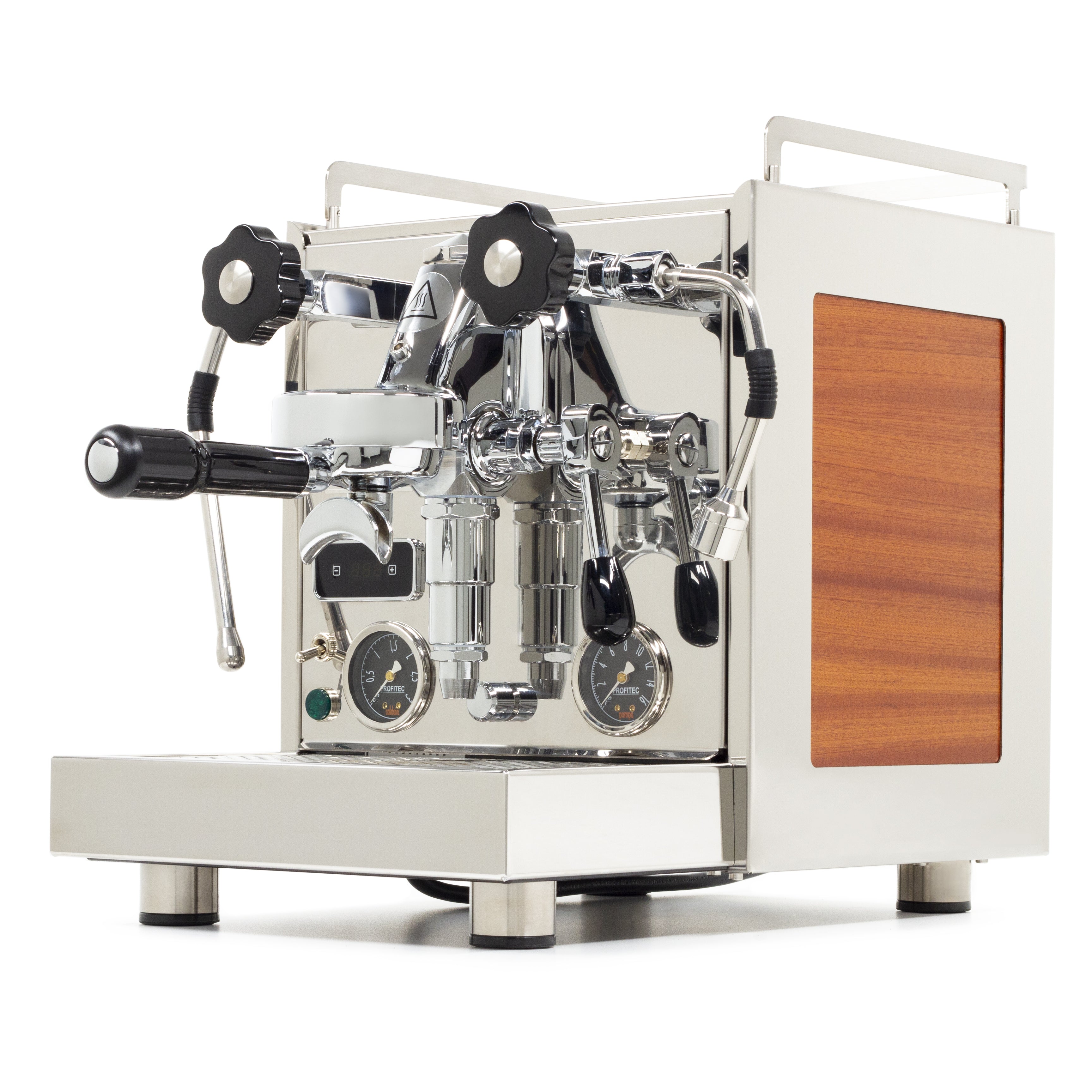 Profitec Pro 600 Espresso Machine - Sapele Quarter Cut / No Flow Control