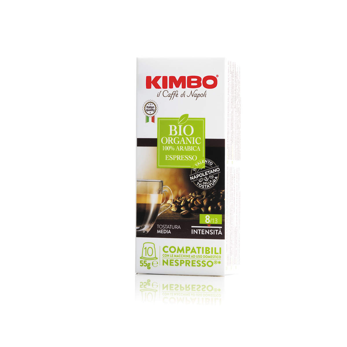 Kimbo il Caffe di Napoli Nespresso Original Compatible Capsules 10ct Bio Organic