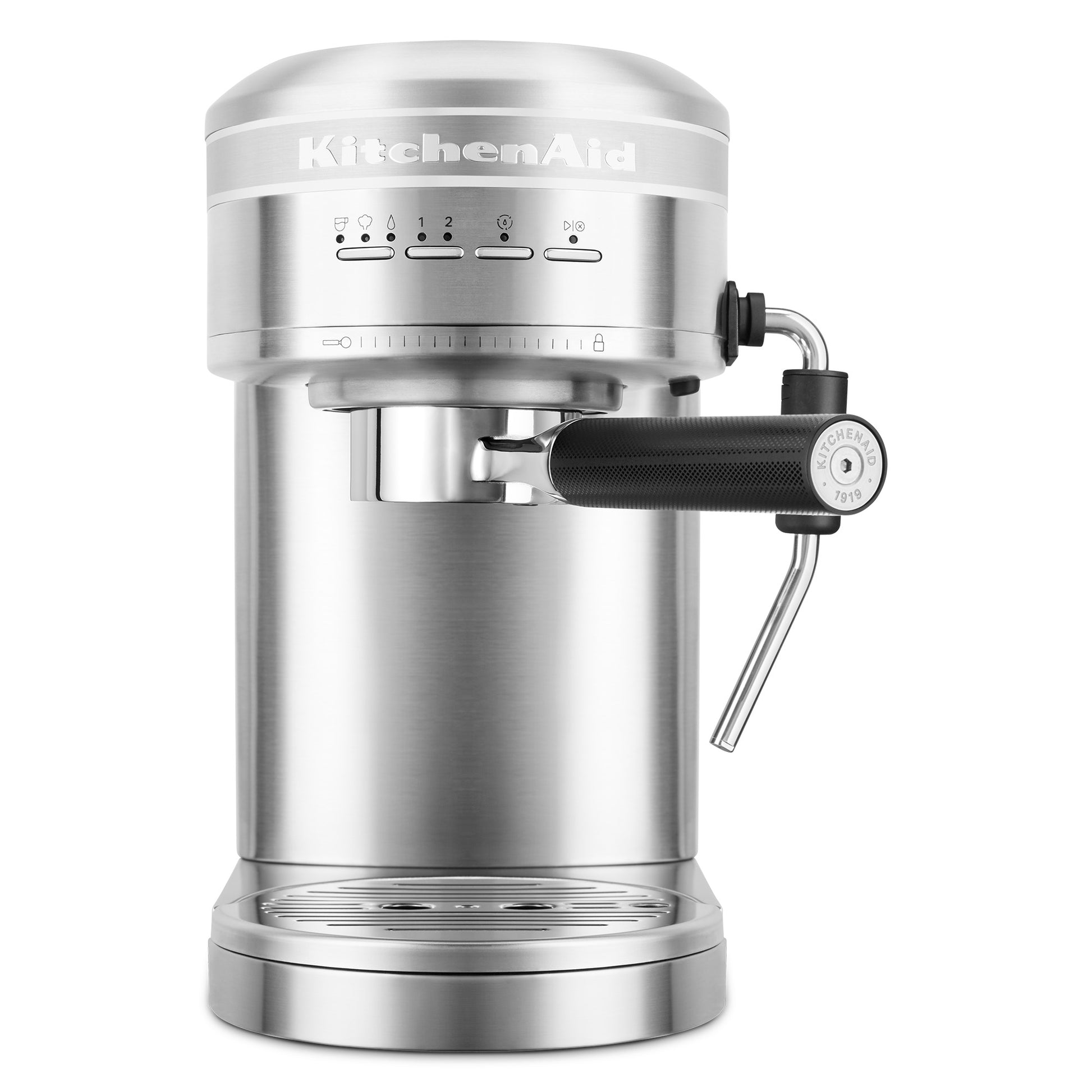 KitchenAid Semi Automatic Espresso Maker with Attached Steam Wand 