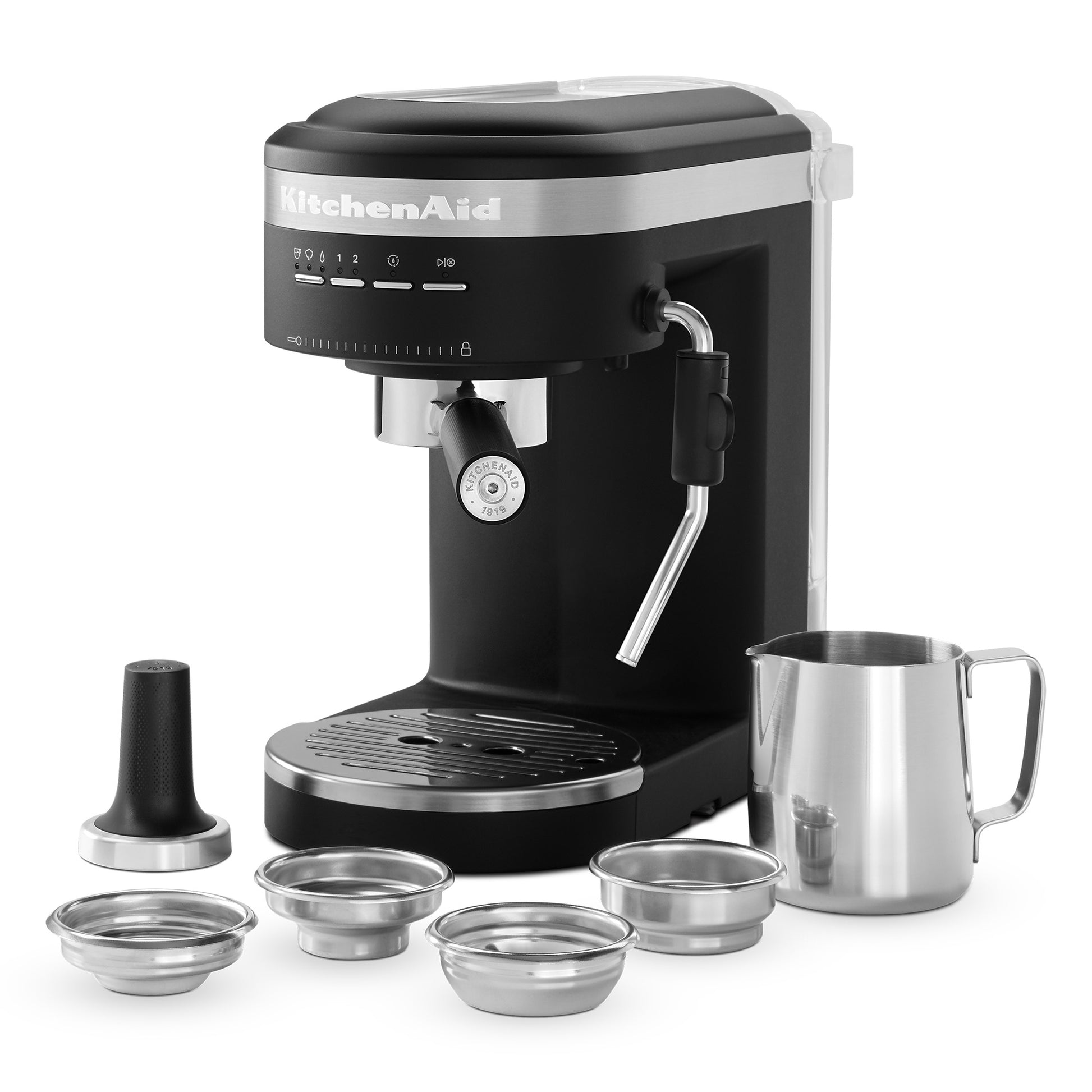 Livlig der Skubbe KitchenAid® Semi-Automatic Espresso Machine - Matte Black – Whole Latte Love