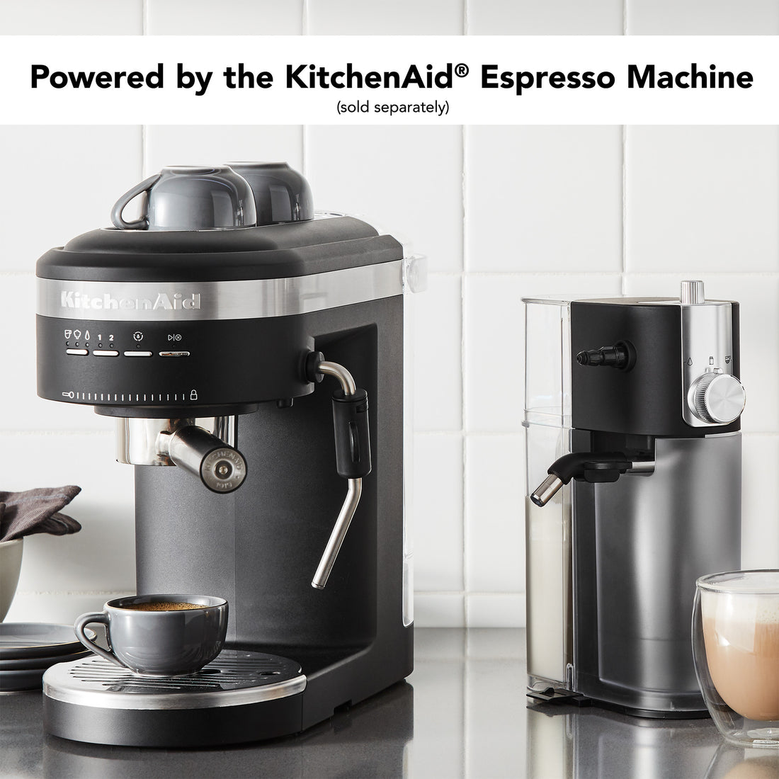 KitchenAid + Espresso Maker with Milk Frother