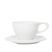 notNeutral Small Latte Cup and Saucer - White