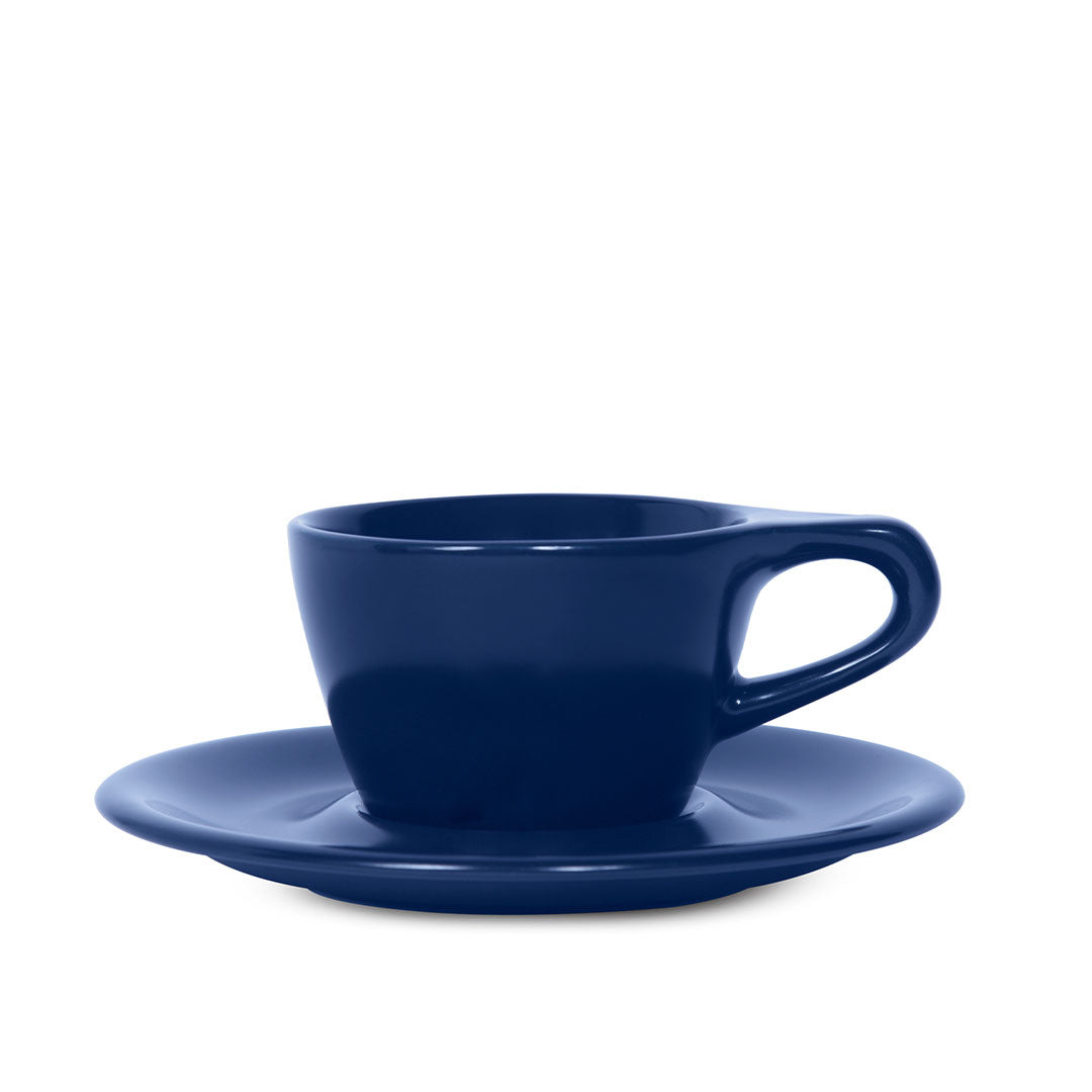 notNeutral Cappuccino Cup and Saucer - Indigo