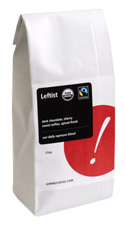 Gimme! Coffee Leftist Fair Trade Organic Espresso Blend