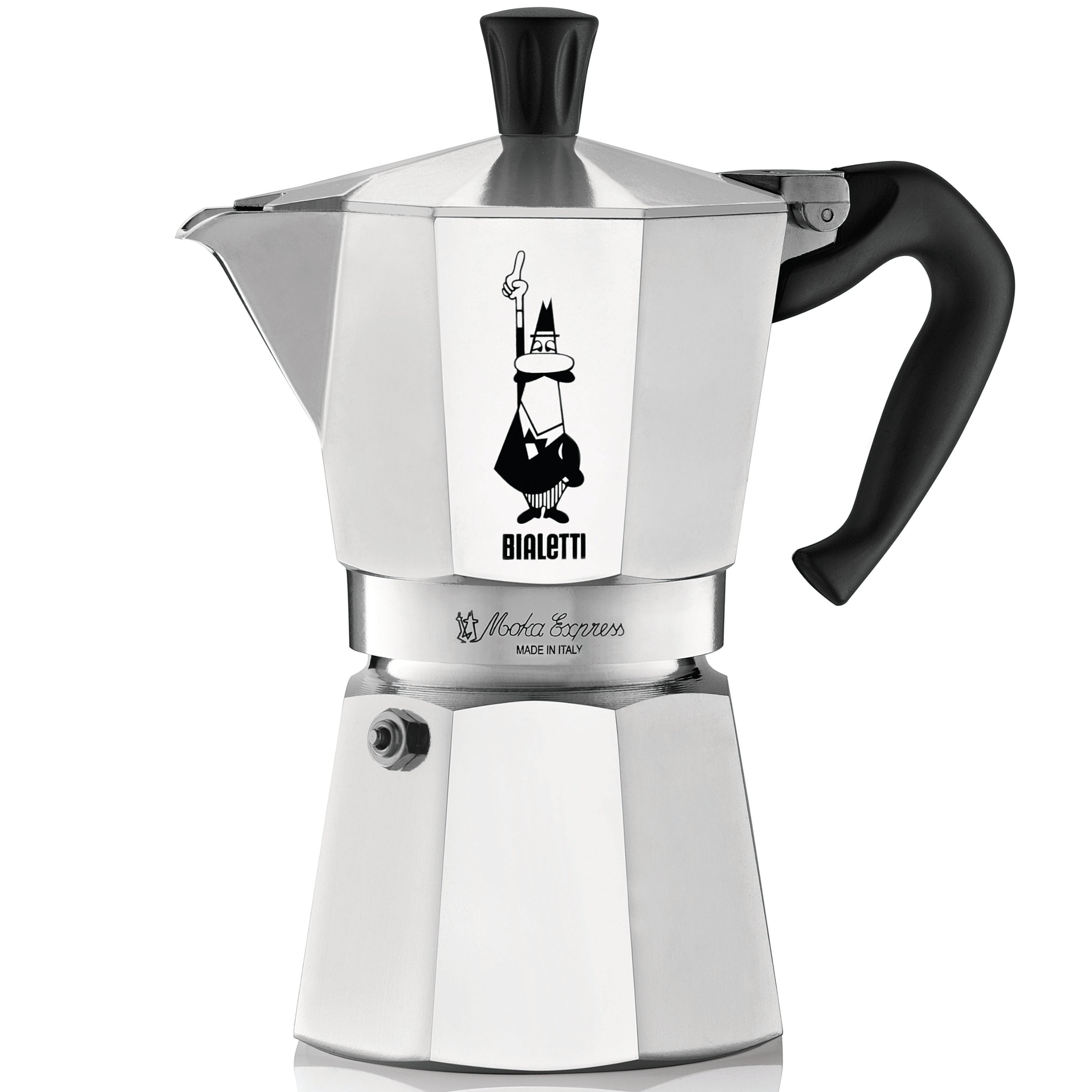 Bialetti Moka Express - SIZING: 1 CUP - 6 CUP