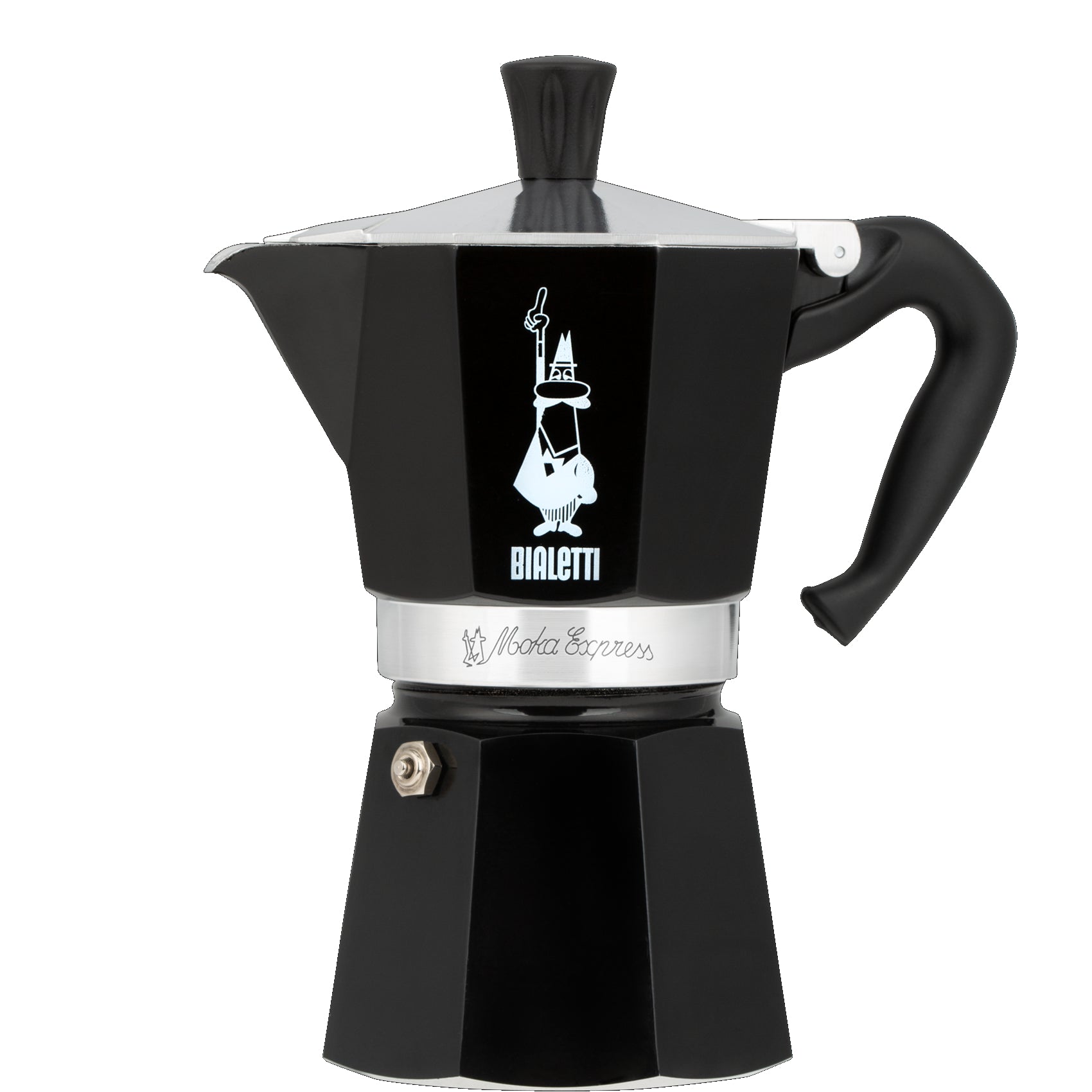 Bialetti Moka Express Nera 6-Cup Moka Pot – Whole Latte Love