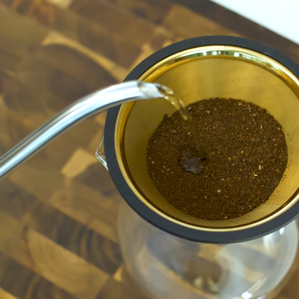 Controlled flow rate is essential to even pour over extraction.