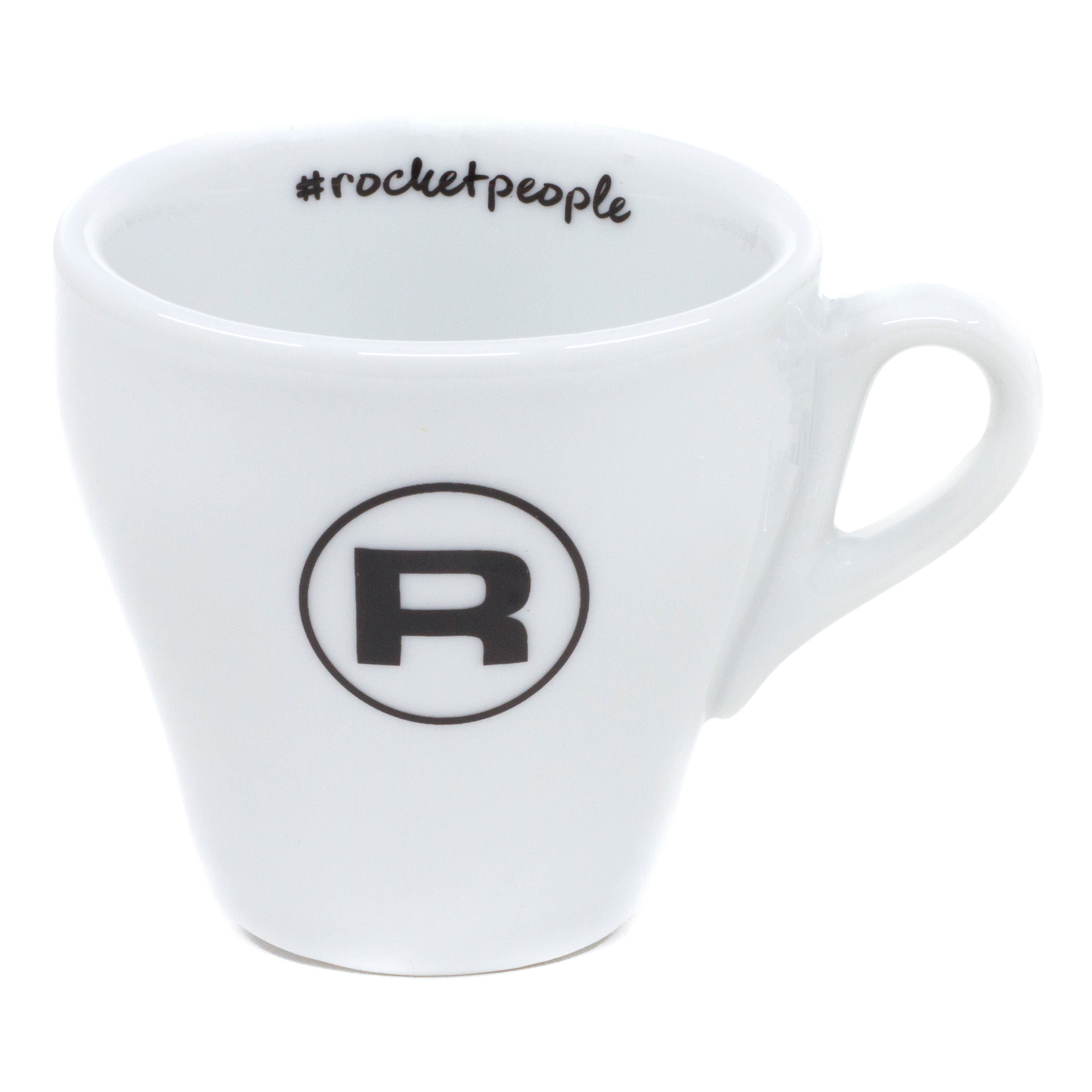 Rocket Espresso 6 Piece Flat White Cup and Saucer Set - White