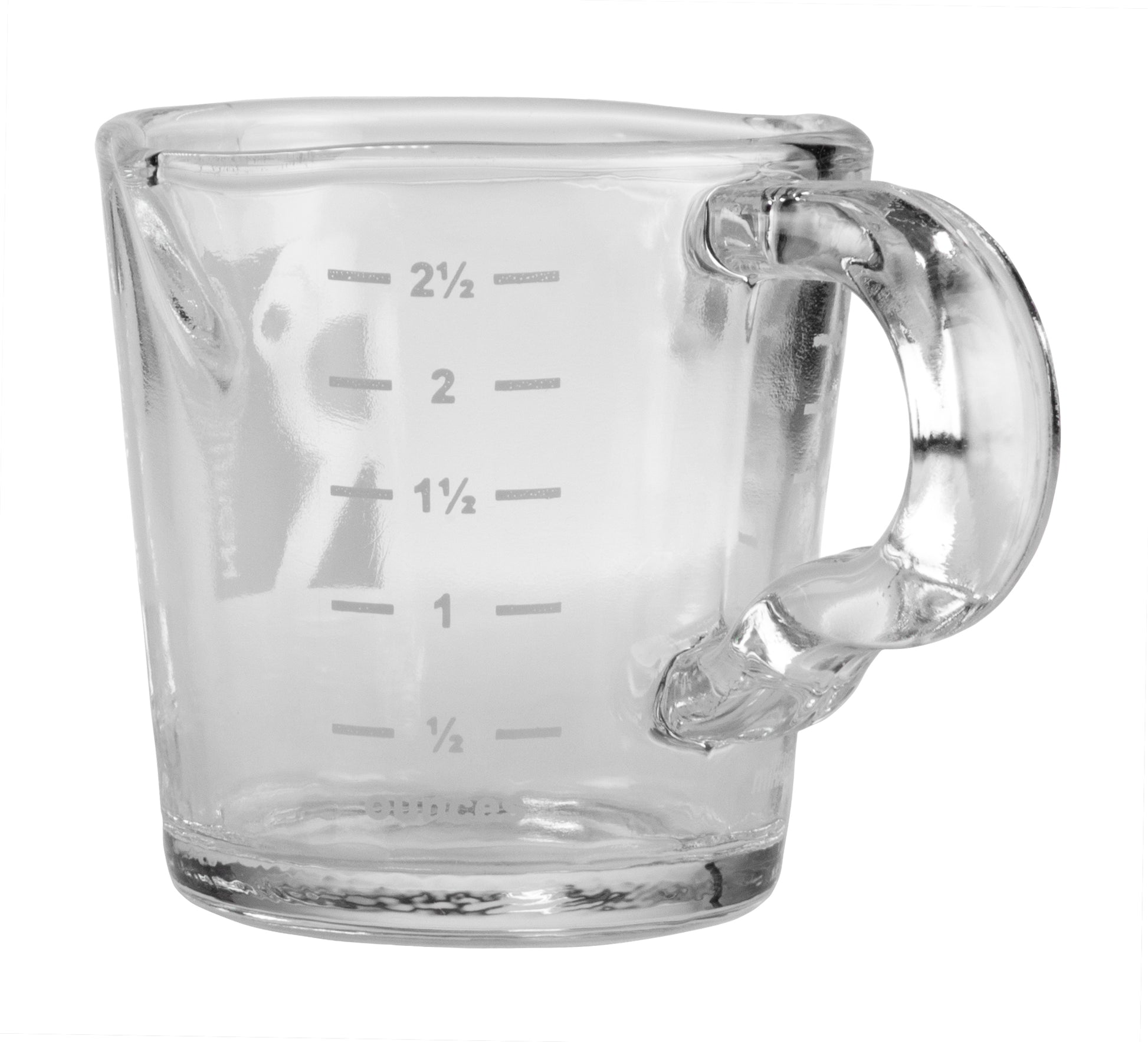 Espresso Shot Glass Measuring Cup with Double Spouts and Heat