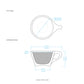 notNeutral Cappuccino Cup and Saucer - White