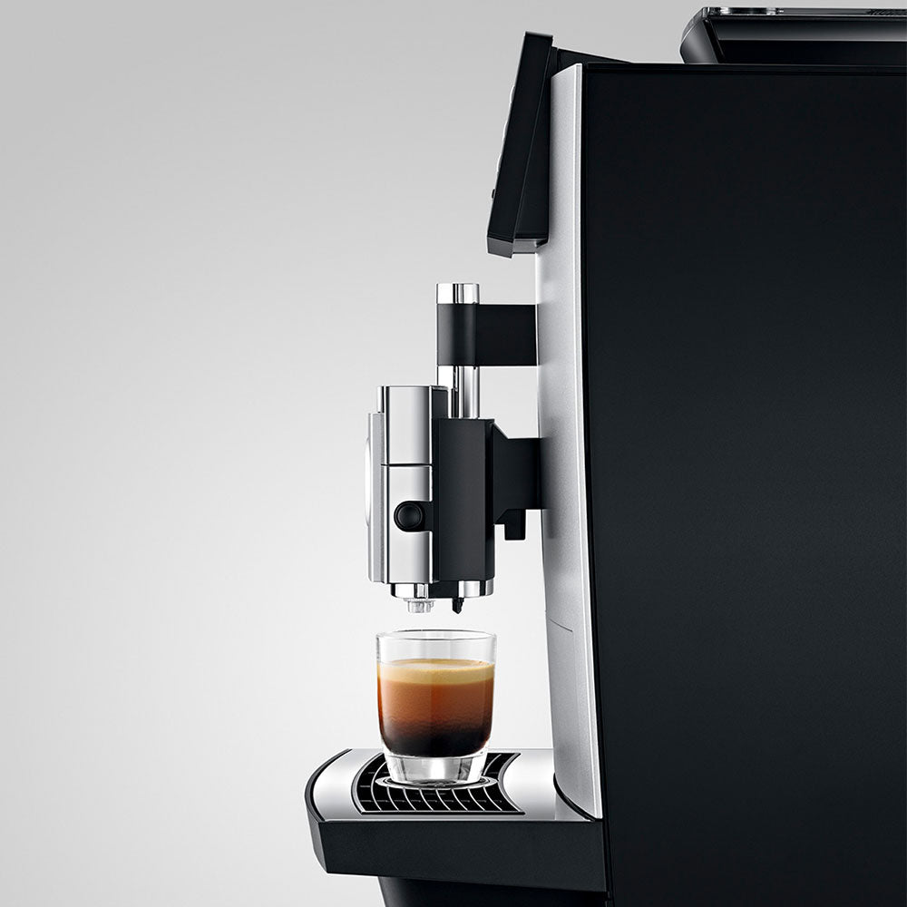 Jura X8 Platinum Espresso Machine Side View