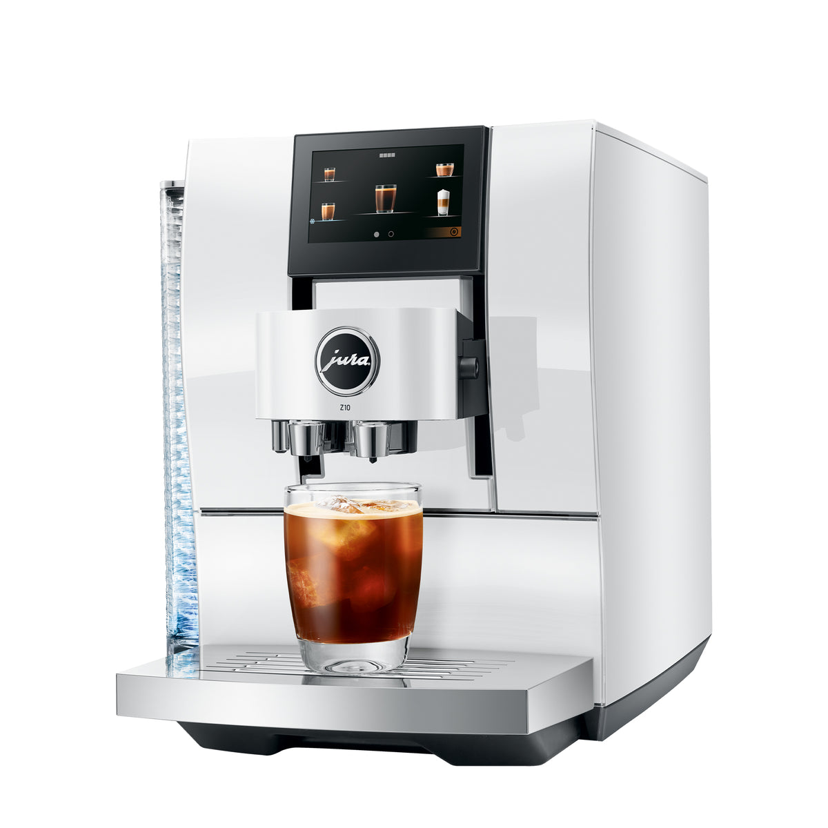 JURA Z10 SuperAutomatic Espresso Machine in Diamond White Whole
