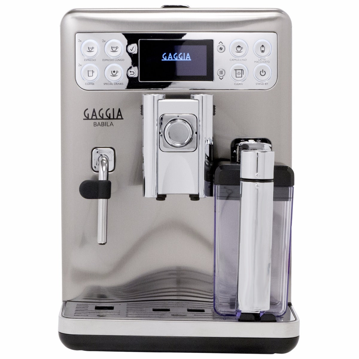Stainless Gaggia Babila RI9700 with milk carafe installed