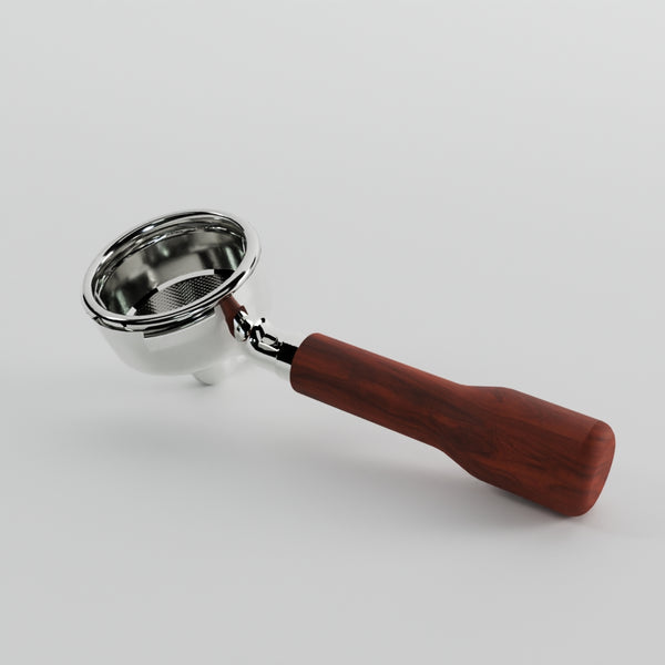 Bezzera Single Spout BZ Group Portafilter with Rosewood Handle