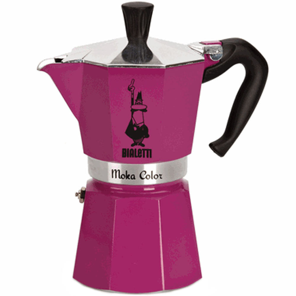 Bialetti Moka Express Moka Color Stovetop Coffeemaker in Purple