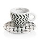 Illy Mona Hatoum Set of 6 Cappuccino Cups and Saucers