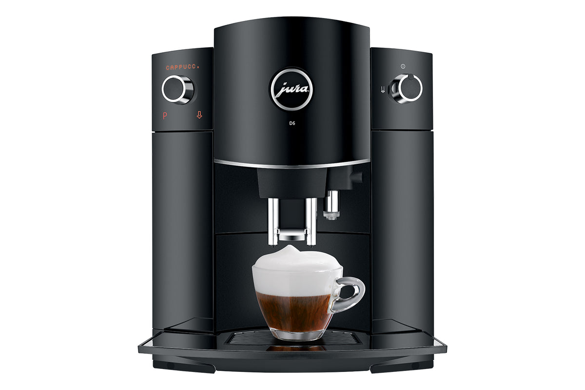 JURA D6 Espresso Machine Piano Black Whole Latte Love