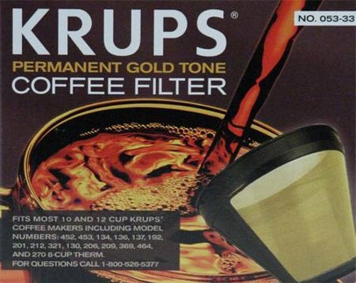 Krups Gold Tone Filter 053