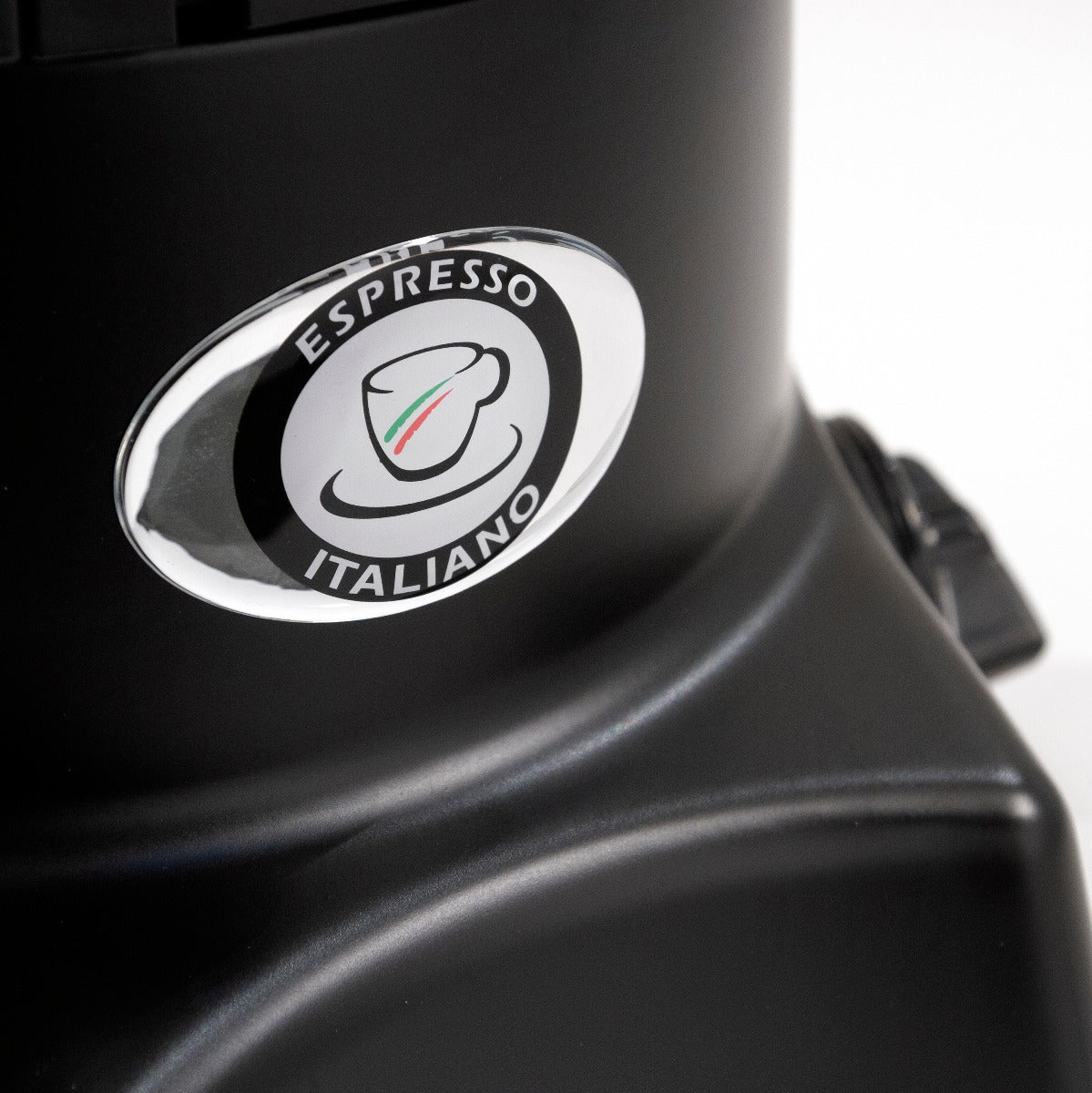 Espresso Italiano badge on the base