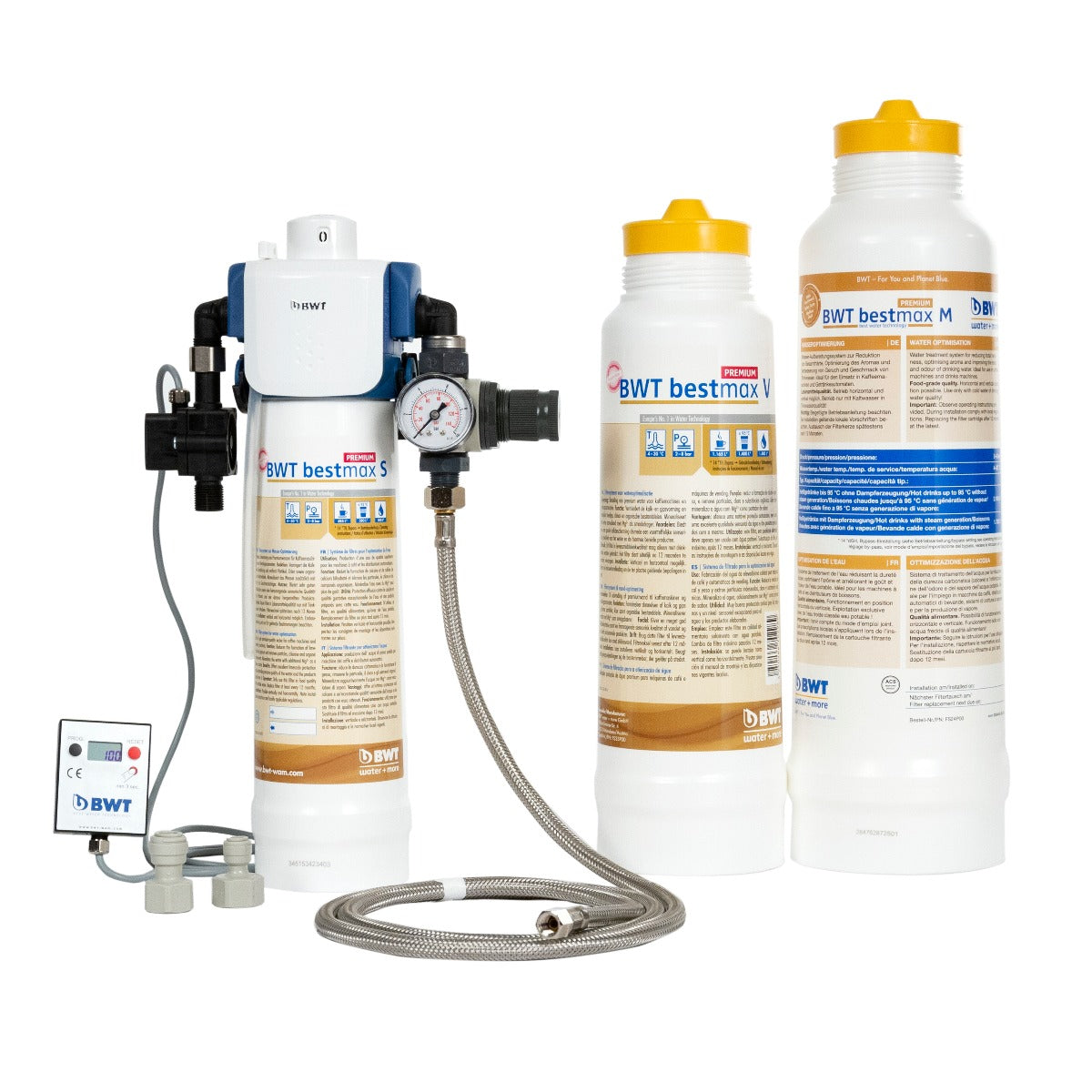 BWT Bestmax Premium Water Filter M Replacement Cartridge - 2050 L Capacity At 10° Total Hardness, For Coffee Machines & More