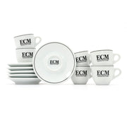 Set of 6 ECM Cappuccino Cups and Saucers