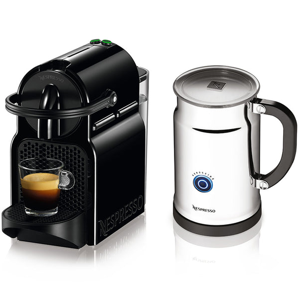 Nespresso Inissia D40 in Black and Aeroccino Plus – Whole Latte Love