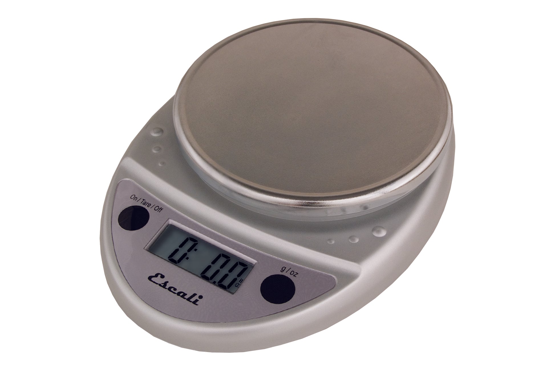 Escali Low-Profile Digital Scale, 2 Lb, Silver