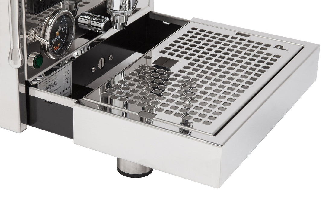 Profitec Pro 600 Dual Boiler Espresso Machine - Sapele Quarter Cut