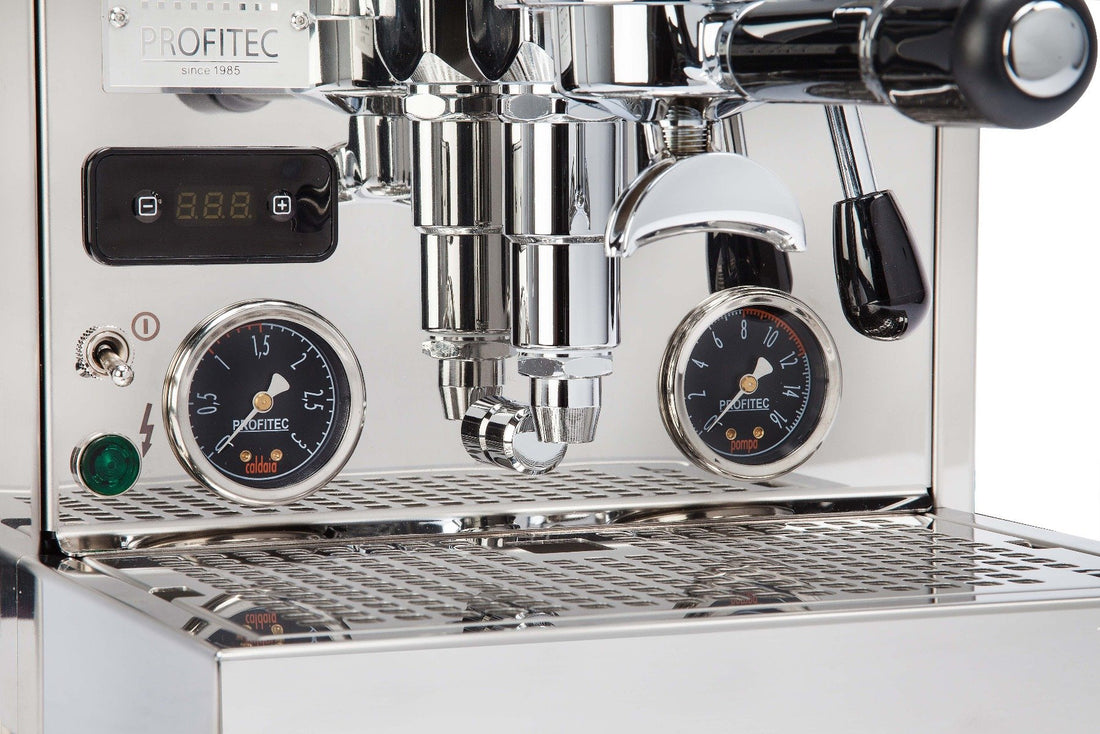 Profitec Pro 600 Dual Boiler Espresso Machine with Flow Control - Wenge Quarter Cut