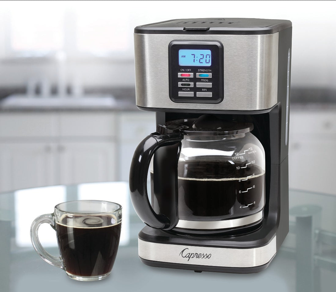 New 2 in 1 Coffee Machine Coffee Bean Grinder 12 Cups Commercial Fully  Automatic American Drip Coffee Maker 24 Hour Scheduled