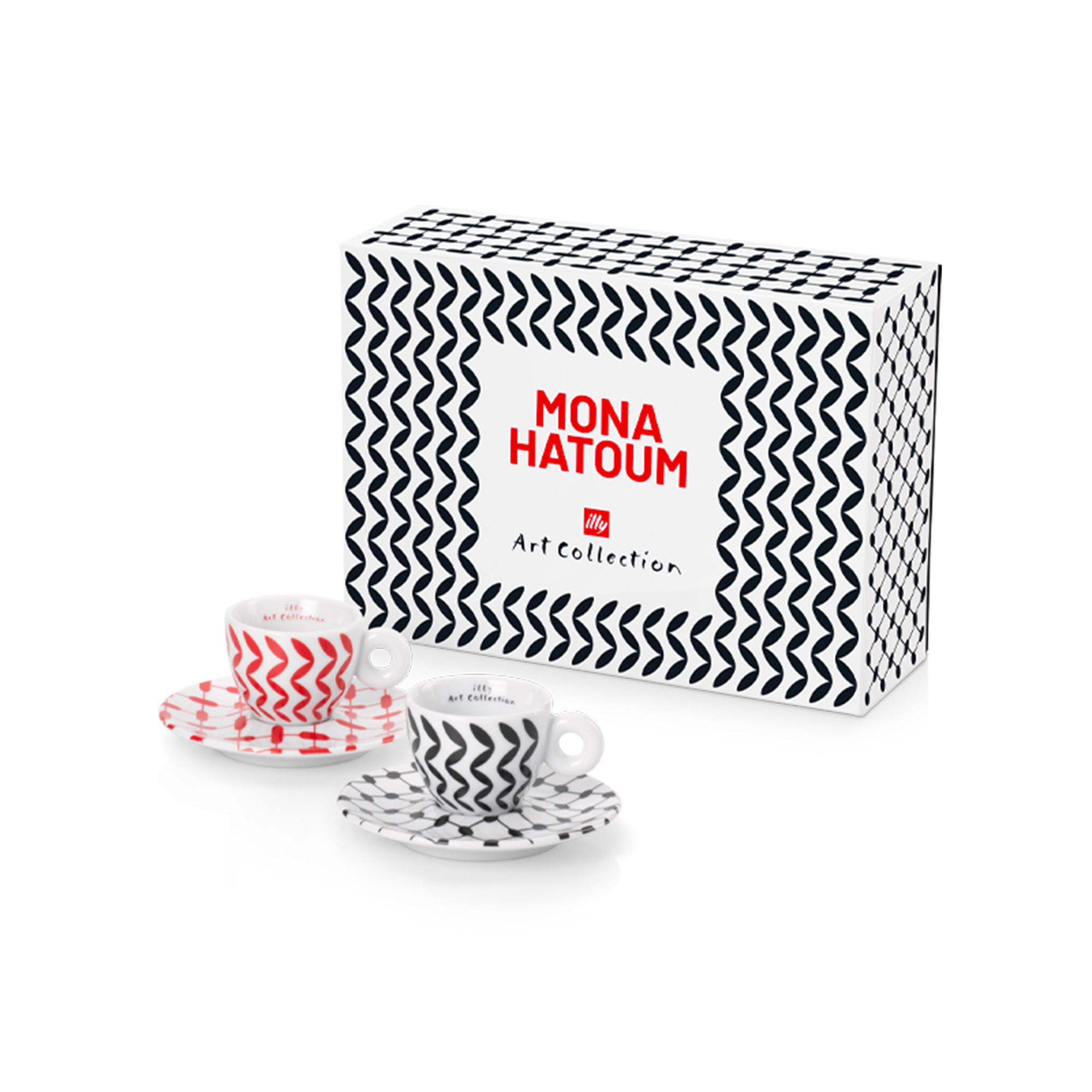 Illy Mona Hatoum Set of 2 Espresso Cups and Saucers - Thumbnail 3