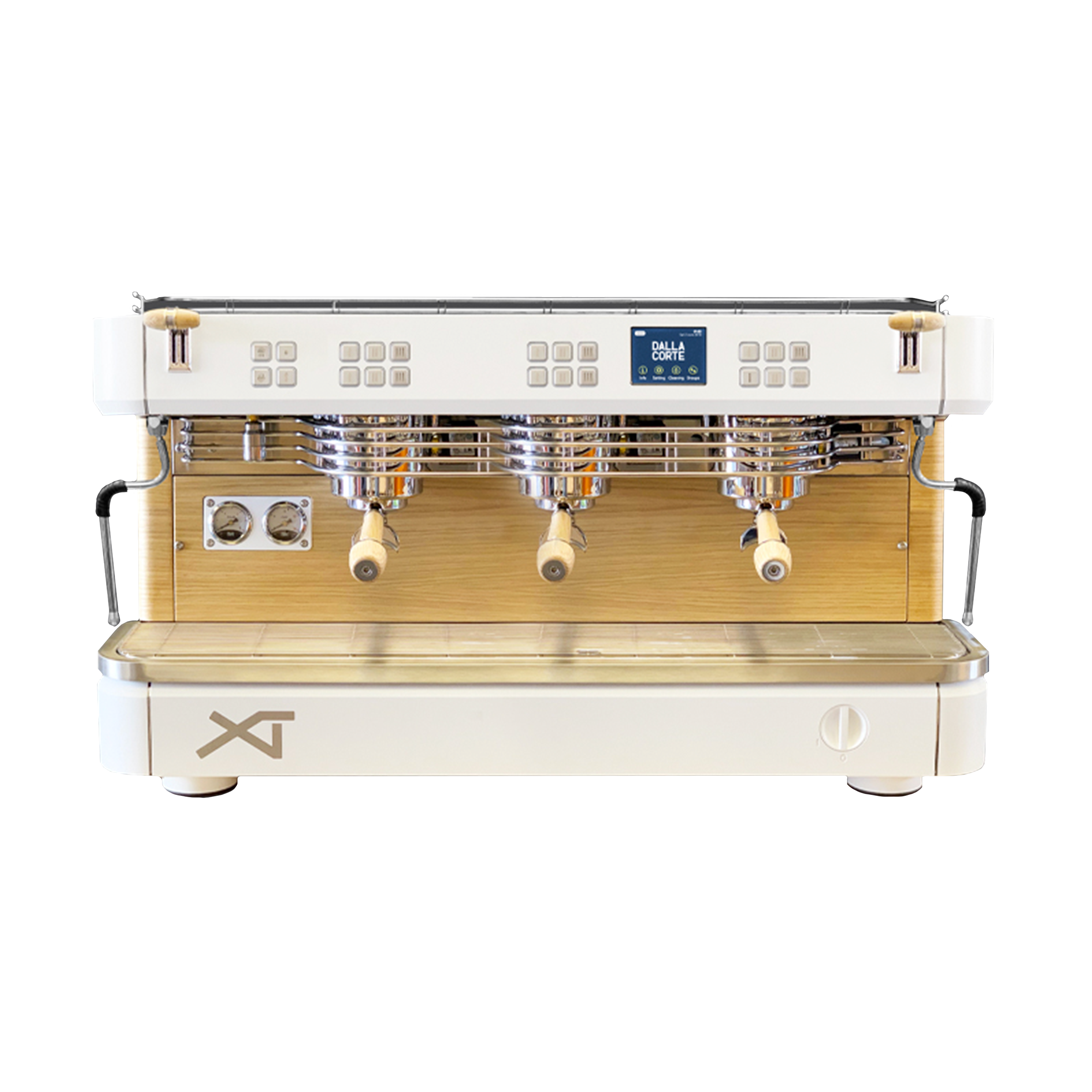 Dalla Corte XT Classic Espresso Machine - 3-Group White Oak
